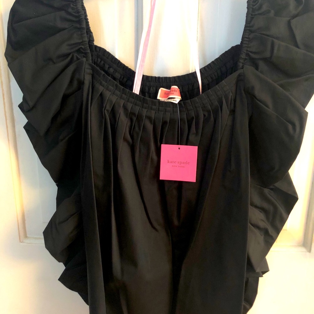 Kate Spade Poplin Square Neck Blouse